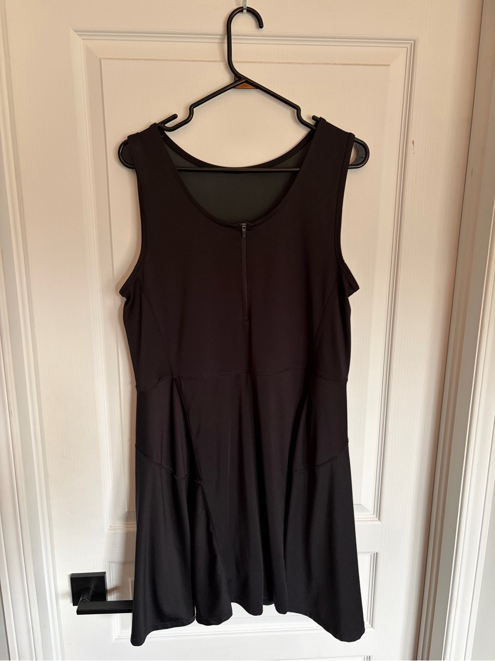 Joe Fresh Black Sleeveless Fit-and-Flare Midi Dress